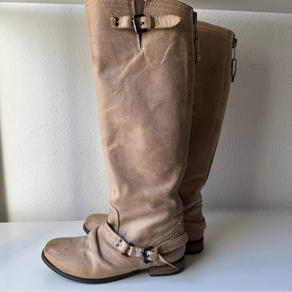 Freebird Women’s Tan Knee-High “Roady” Leather Boots Size 7 - Picture 8 of 13